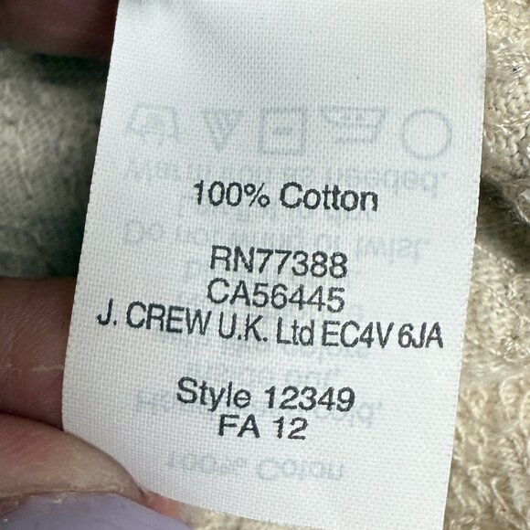 EUC Women's J. CREW‎ Chevron Zig Zag Sequin Tee Blouse | Size S - Picture 8 of 9